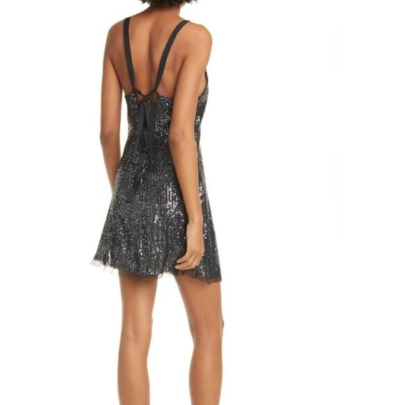 Free People Gold Rush Mini Sequin Mini Night Combo - Picture 2 of 15